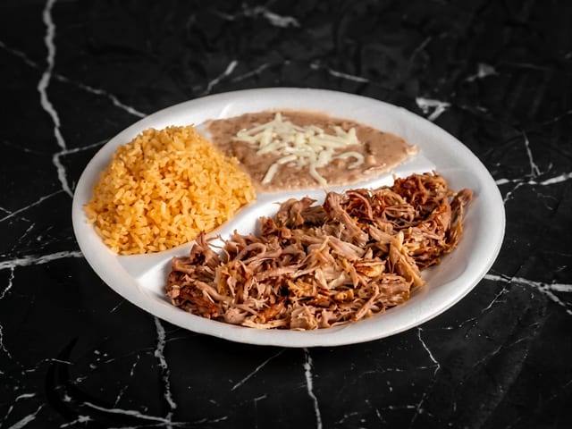 Carnitas Plate.